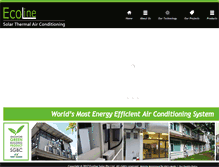Tablet Screenshot of ecolinesolar.com